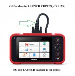 OBD II 16Pin Diagnostic Cable for LAUNCH CRP123i CRP129i Scanner